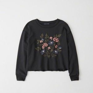 Abercrombie Floral Crewneck